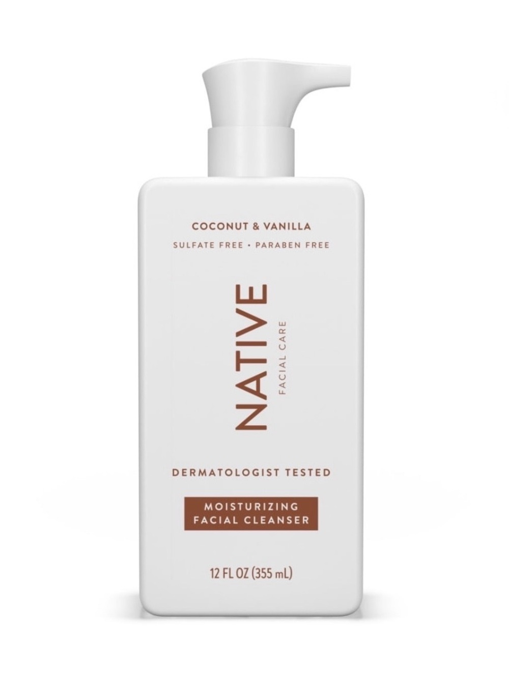 Native Moisturizing Facial Cleanser, Coconut & Vanilla, Sulfate Free